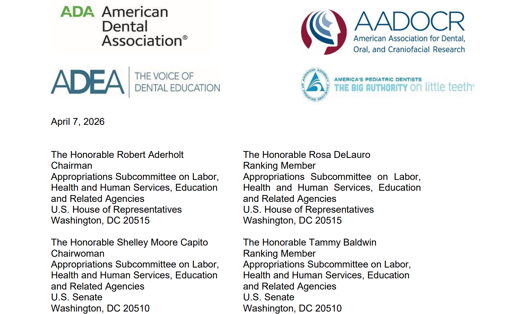 图源：美国牙科协会联名信