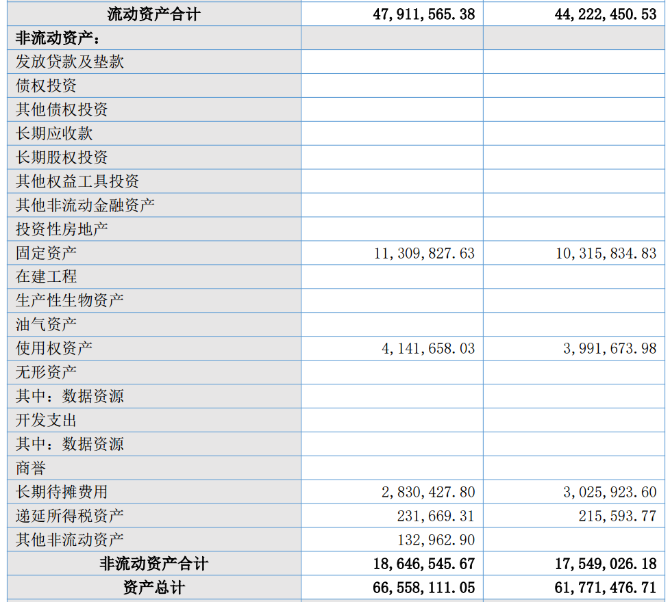 图源：中玒口腔2026年第一季度财务报表2026年第一季度财务报表
