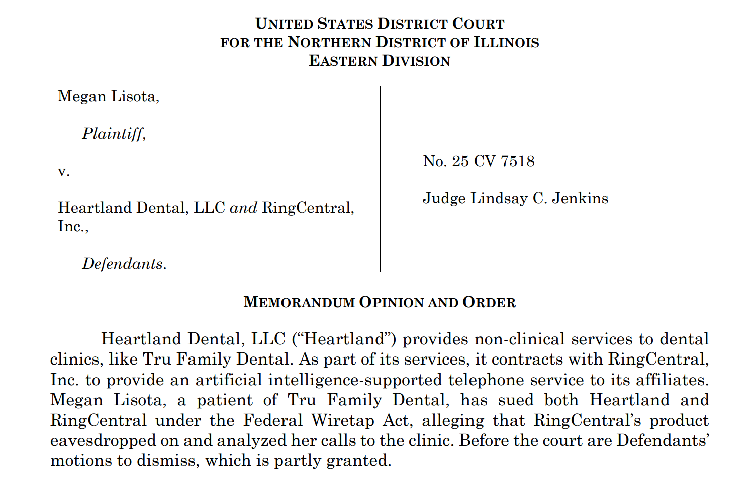 Image Source:United States District Court for the Northern District of Illinois